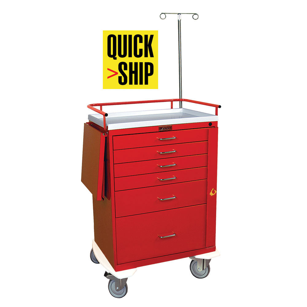 Harloff Emergency Cart, 6 Drawers, Specialty Package