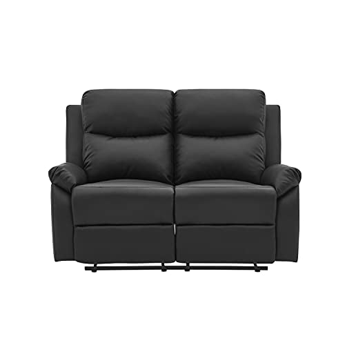 Global Furniture USA Black Console Reclining Loveseat