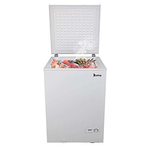 ZOKOP BD-100 AC115V/60Hz 100L/3.5CU.FT Single Door Horizontal Freezer (White)