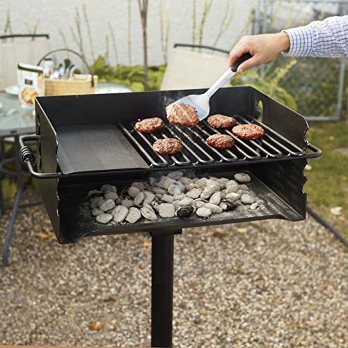 Pilot Rock Heavy-Duty Jumbo Steel Park-Style Charcoal Grill -24 1/4in. x 16 1/8in. Model Number CBP-247