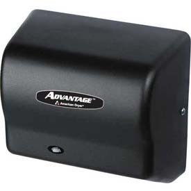 American Dryer Advantage Series Hand Dryer W/ Universal Voltage 100-240V -Steel Blk Graphite AD90-BG