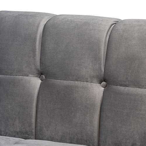 Baxton Studio Sofa, Gray