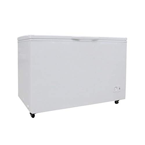 Plastic Development Group 13.7 Cubic Ft Manual Deep Freeze Chest Freezer for Extra Food Storage, White