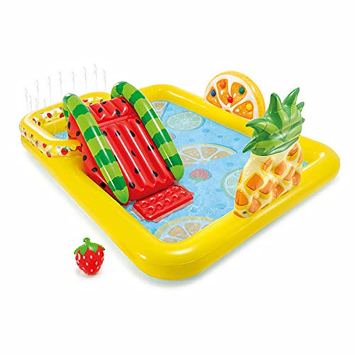 XIAOKEKE Inflatable Pool Slide for Above Ground Pool Portable Inflatable Water Slide Splash Backyard Kids Play Outdoor Pool for Party, Water Park Inflatable Pool
