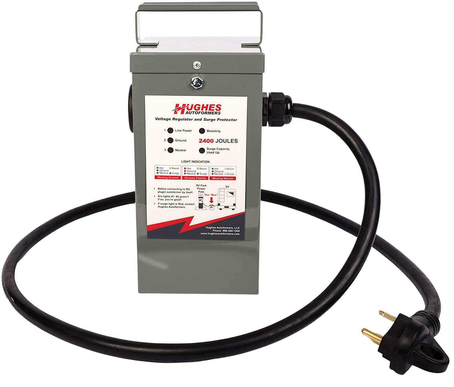 Hughes Autoformers RV2130-SP 30 Amp Voltage Booster With Surge Protection New