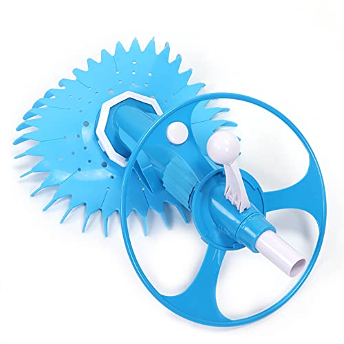 Pool Vacuum Cleaner, 0.75HP/550W Min Power Automatic Pool Cleaner Silent Handheld Pool Vacuum Sweeper with Powerful Suction, Pool Vacuum Sweeper, 81cm 12pcs Hose for Small Pools, Spas and Hot Tubs