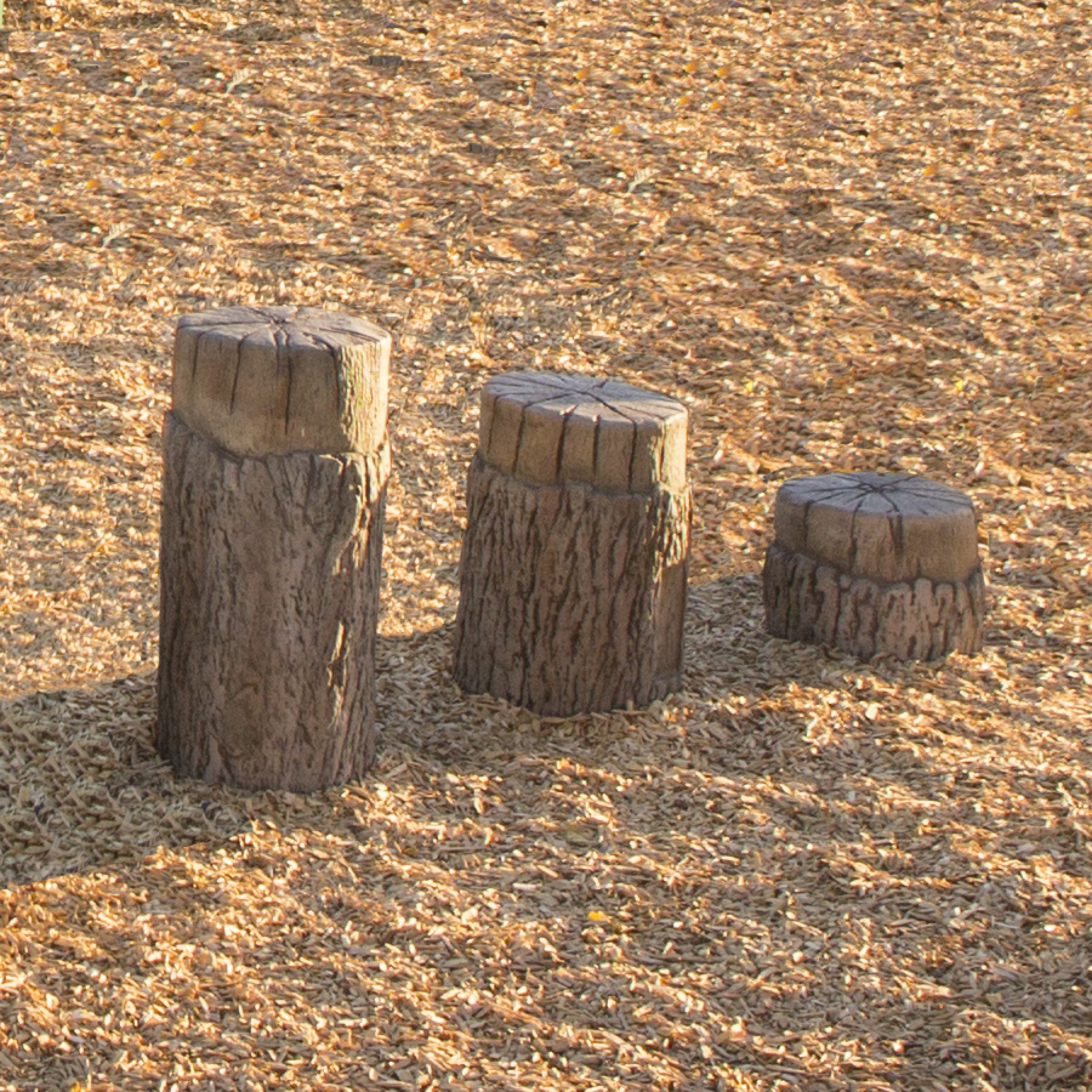 UltraPlay UP500 Tree Stumps - Set Of 3 NatureROCKS Playset New