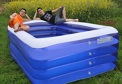 Mopoq Children's Pool Inflatable Pool Home Bath Thickening Bath Game Pool Water Gun Toy Swimming Ring 4 Layers (Size : XXXL)