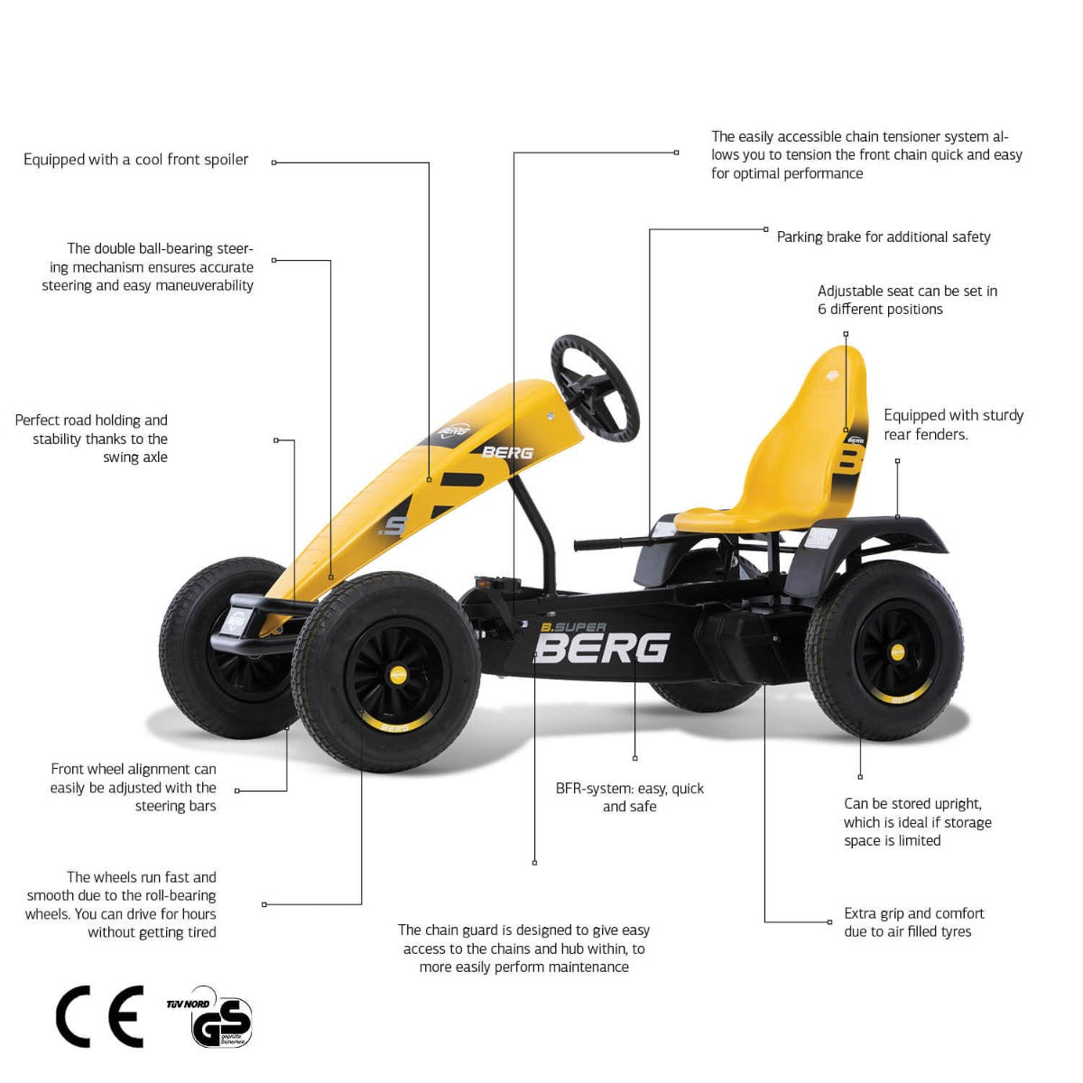 Berg XXL B. Super E-BFR Pedal Go-Kart