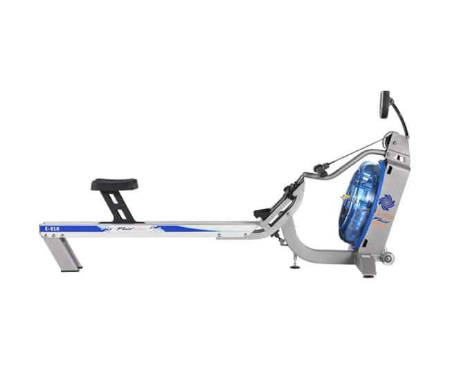 First Degree Fitness E316 Evolution Series Adjustable Water Based Resistance Controls Fluid Rower Silver New