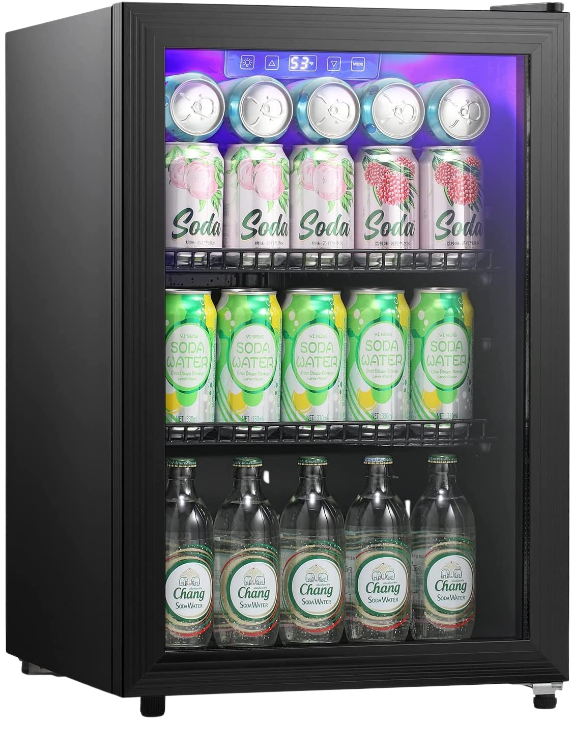 Antarctic Star W6870 2.4 Cubic Feet Beverage Mini Fridge Electronic Temperature Control New