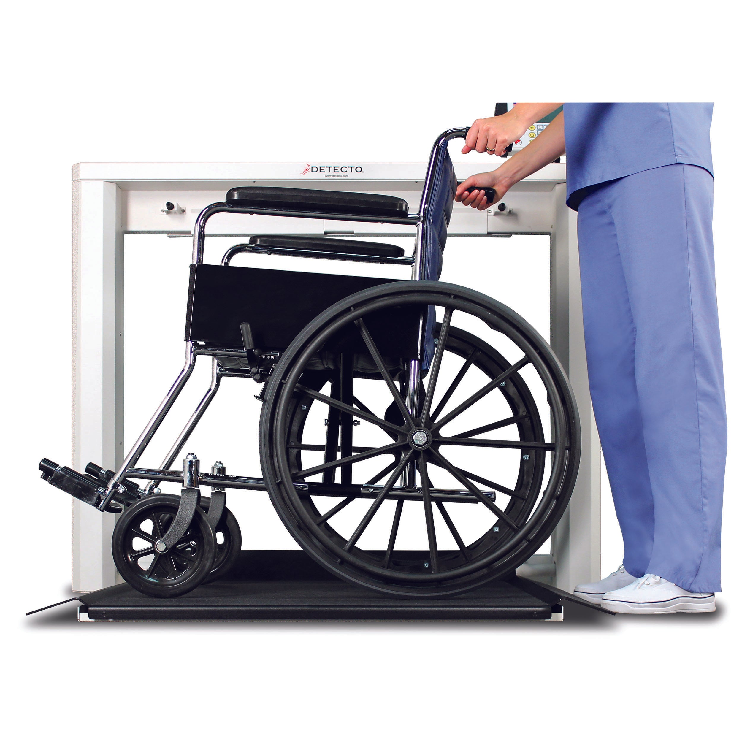 Detecto 7550 Wall-Mount Fold-Up Wheelchair Scale