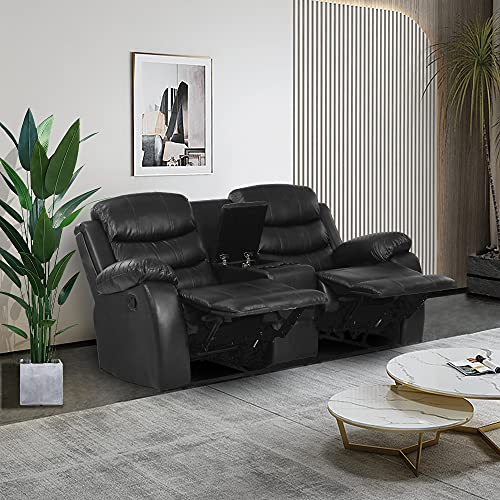 Merax YA-W22334250 Love Seats, 2-Seater, Black