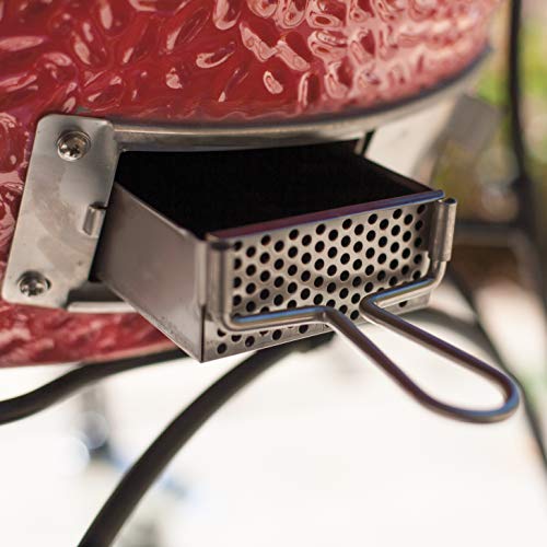 Kamado Joe KJ23RH Classic I Charcoal Grill, 18 inch, Blaze Red