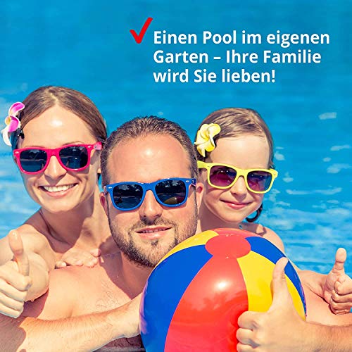 Swimming Pool, 240Mx73cm Frame Above Ground Pool Full-Sized Lounge Pool for Kiddie, Kids, Adults, Easy Set for Backyard, Summer Water Party, Outdoor