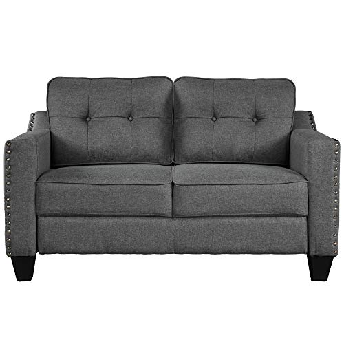 Harper & Bright Designs Living Room 3 Piece Sofa Couch Set,3 Seats Loveseat Single Chair Sectional Sofa Set, Grey