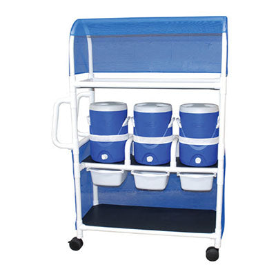 MJM Hydration Cart with Three 5 Gallon Water Coolers