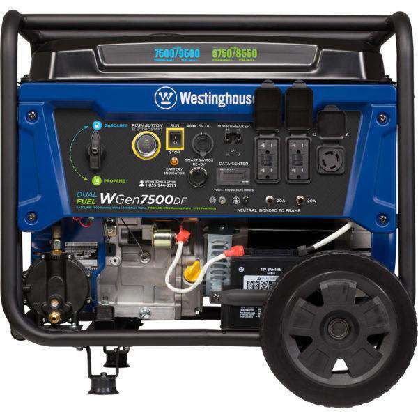 Westinghouse WGen7500DF 7500W/9500W Dual Fuel Remote Start Generator New