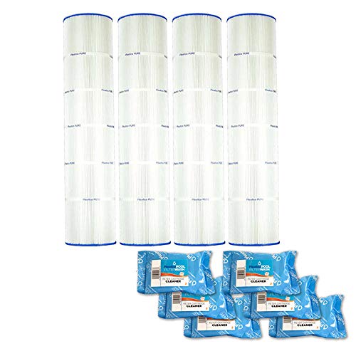 Pleatco Cartridge Filter PCC130-PAK4 Pack of 4 Pentair Clean & Clear Plus 520 Waterway CW425 w/ 6X Filter Washes