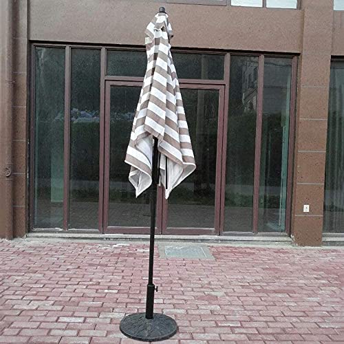 Patio Umbrella Patio Canopy Parasol 2 1.5M Garden, Rectangular Beach Umbrella Courtyard Umbrella, Metal Rod + 6 Umbrella Bones GCSQF210526