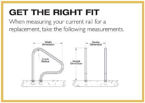 S.R.Smith ART-1002 Artisan Series Pool Stair Rail