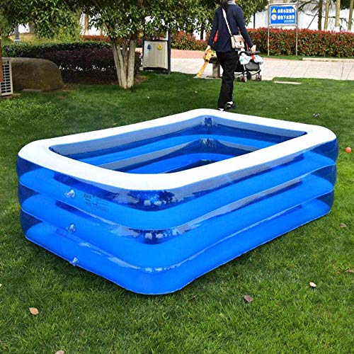 3 Layers Portable Inflatable Swimming Pool Environmental PVC Warm Adults Kids Bath Bathtub Foldable Outdoor Indoor Bathroom SPA-M_180x140x60cm Mengheyuan (Color : M 180x140x60cm)