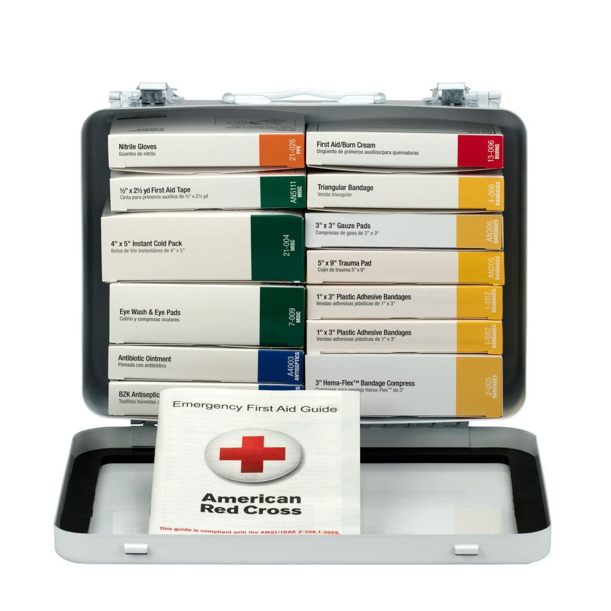 First Aid Only 25 Person 16 Unit First Aid Kit, Metal Case (3 per order)