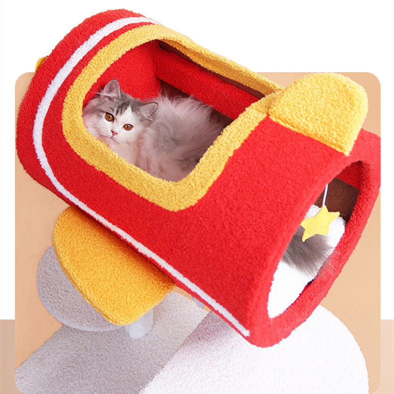 Red Airplane Cat Tree