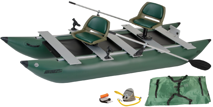 Sea Eagle 375FCK_D FoldCat Inflatable Deluxe Fishing Boat Package New