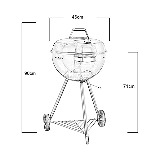 Barbecue Grill Garden Villa Barbecue Grill Home Garden Grill Camping Charcoal Grill Outdoor Grill BBQ Tools Suitable for 5-10 People Barbecue Shelves