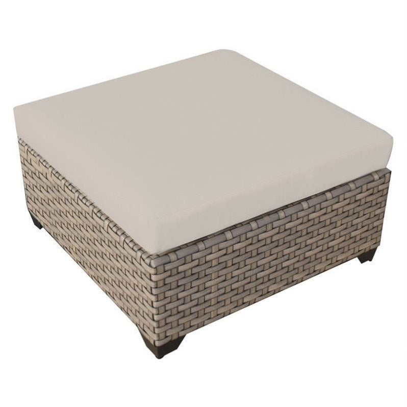 TKC Monterey Patio Wicker Ottoman
