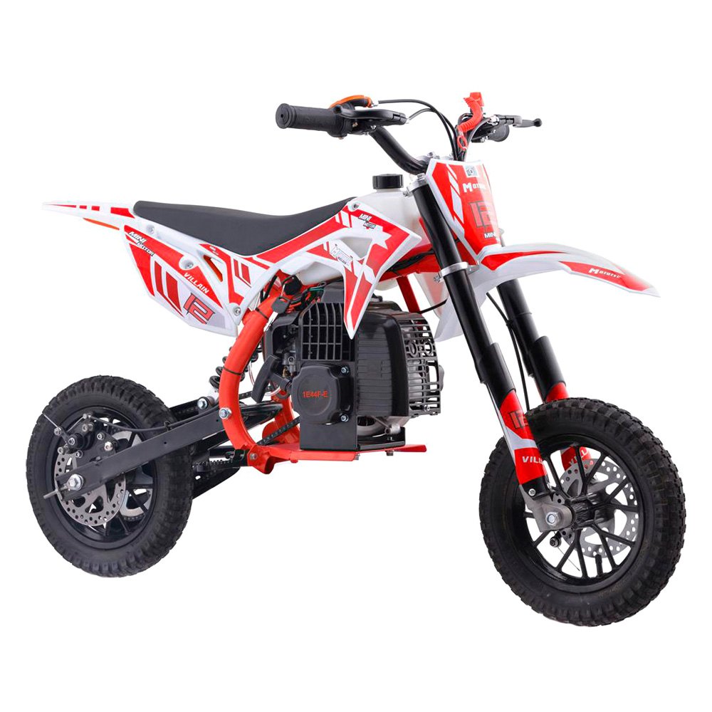 MotoTec Villain 52cc 2-Stroke Kids Gas Dirt Bike