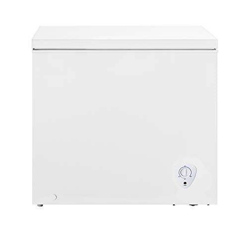Techomey Chest Freezer 7 CU. FT, Free-Standing Top Open Door, Deep Freezer with Adjustable Thermostat Control&Removable Baskets, White