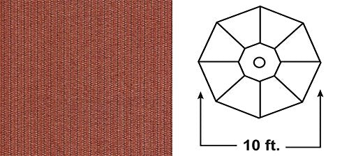 Coolaroo Cantilever Umbrella, Freestanding Patio Shade Umbrella, 90% UV Block, Round 10' with Two Position Tilt, Terracotta