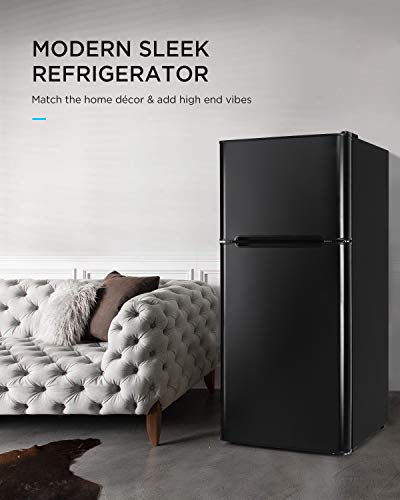 COOLLIFE Mini Freezer (4.5 Cubic Feet, Black)