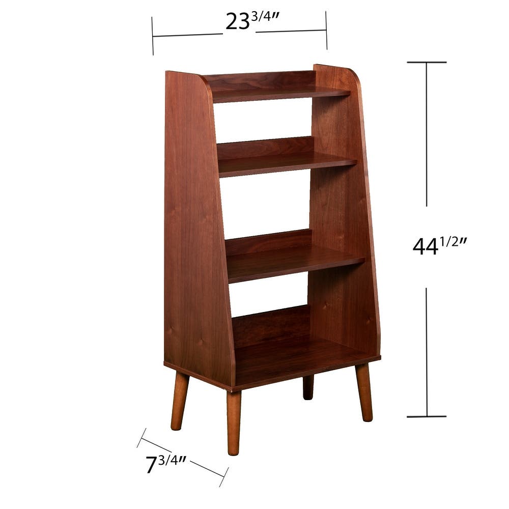 Carson Carrington Barrencroft Mid-century Modern Wood Bookcase - Walnut