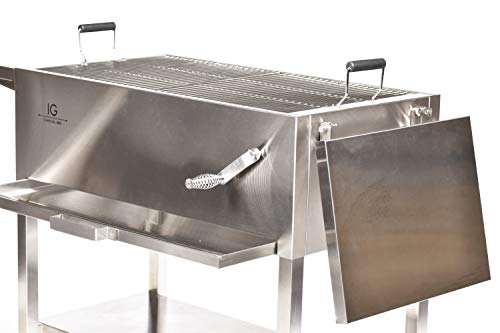 IG Charcoal BBQ IG693247 BBQ Grill, Silver