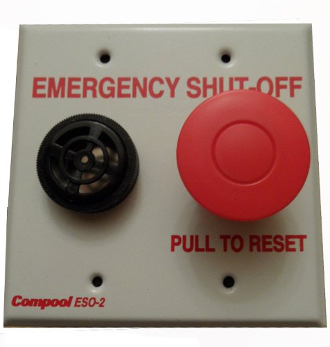 Pentair ESO2 Double Gang Plate Shut-Off Switch with Alarm Replacement ComPool Poll and Spa Control System