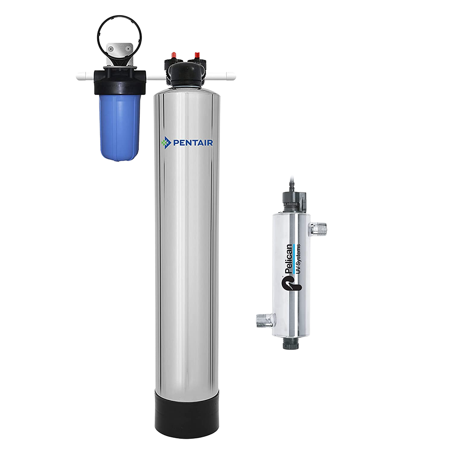 Pentair Pelican NS3-PUV-7 NaturSoft Water Softener Alternative with UV Salt-Free Technology New