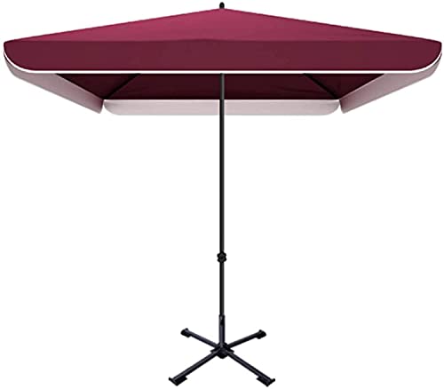 ガードレール Patio Umbrellas Outdoor Commercial Parasols, Sunshade and Rainproof Parasol with Four Height Adjustment (Color:Pink;Size:2.2x1.8m)
