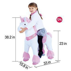 PonyCycle Vroom Rider U Series U302 Ride-On Pink Unicorn Small New