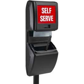 Vue-T-Ful Windshield Service Center, Pole-Mounted - Black