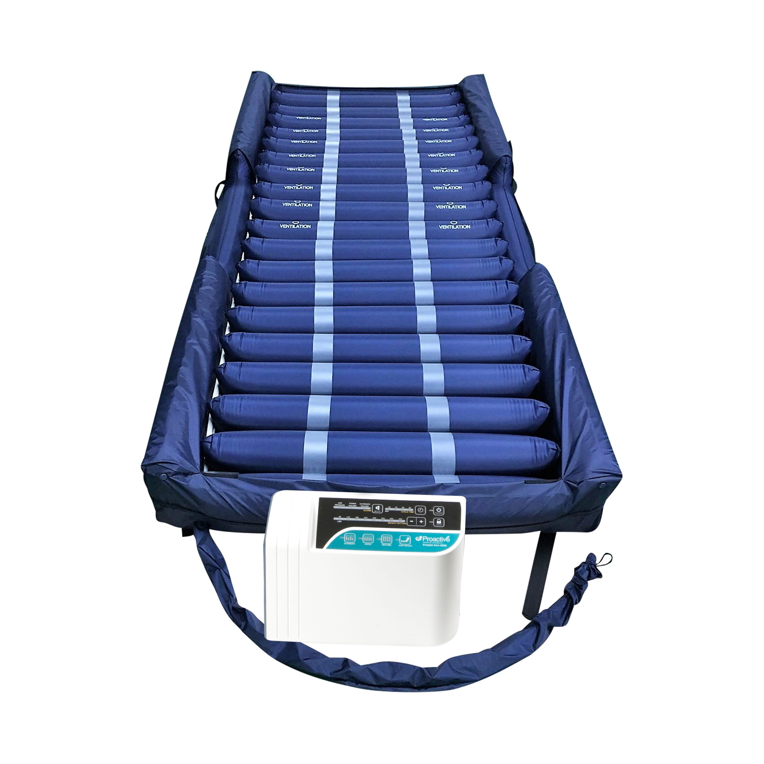Proactive Protekt® Aire 6000AB Low Air Loss/Alternating Pressure Mattress System with Deluxe Digital Pump, 