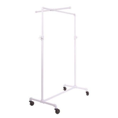 Econoco 2-Way Garment Rack With Straight Blade Arms - Square Tubing Uprights