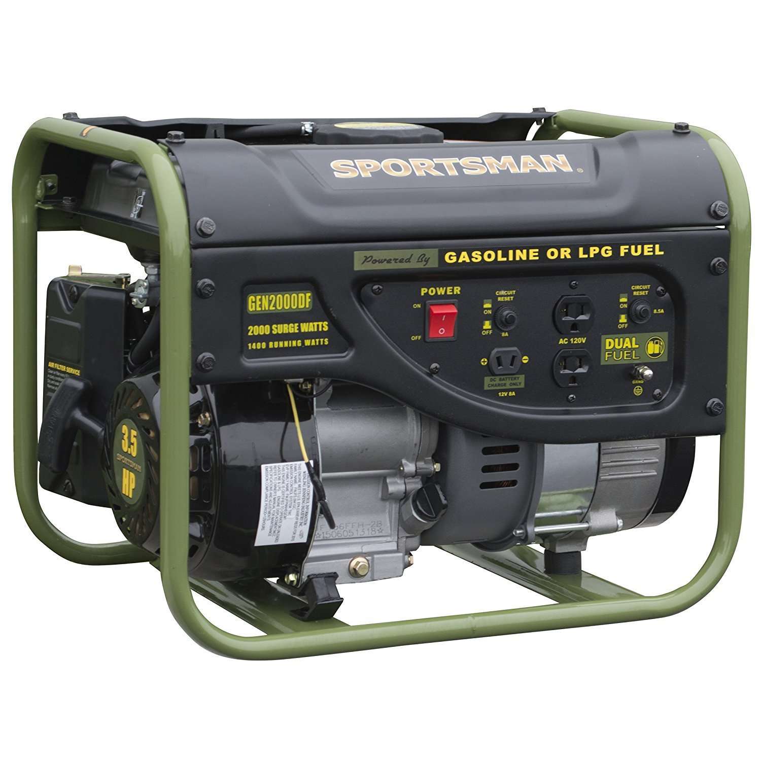 Sportsman GEN2000DF 1400W/2000W Dual Fuel Generator Manufacturer RFB