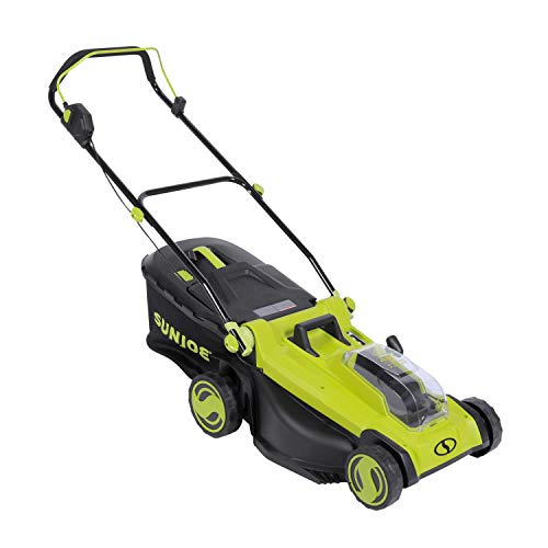 Sun Joe 24V-X2-17LM 48-Volt 17-Inch Mulching Walk-Behind Lawn Mower w/Grass Catcher, Kit (w/ 2X 4.0-Ah Battery and Charger)