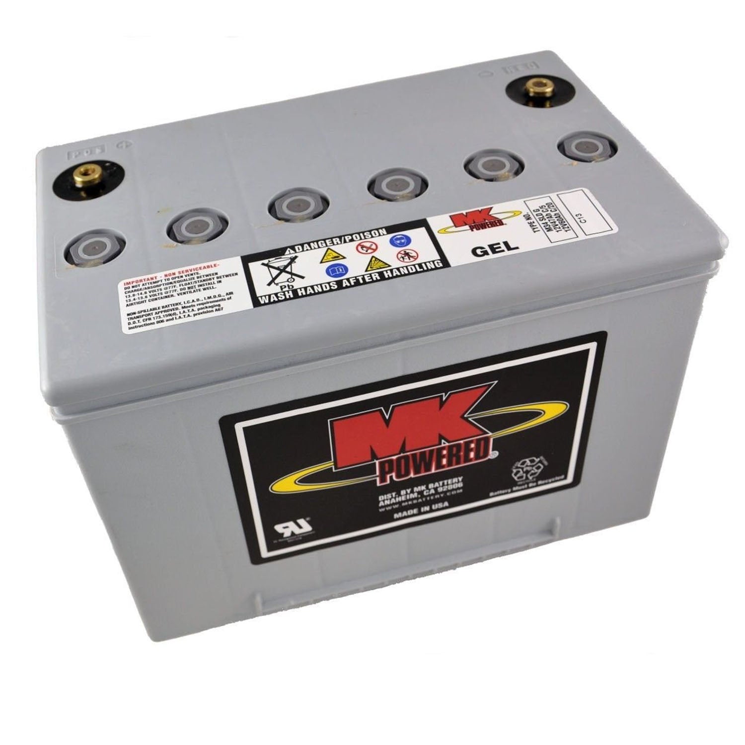 MK Battery 12V 60 Ah Heavy Duty Sealed Gel Battery