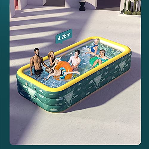 WXXMZY A New Generation of PVC Sunshade Automatic Inflatable Swimming Pool, Suitable for Toddlers, Children and Adults, Large Outdoor Inflatable Swimming Pool, (Color : B, Size : 30017560cm)
