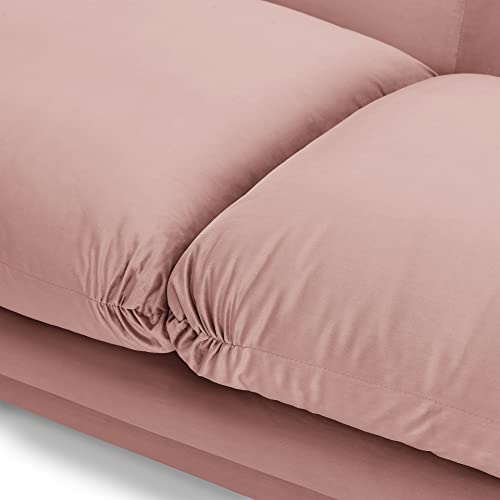 Nora Velvet Sofa, Blush