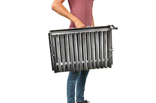 Portable Charcoal Grill, Argentine Stainless Steel Grill Style